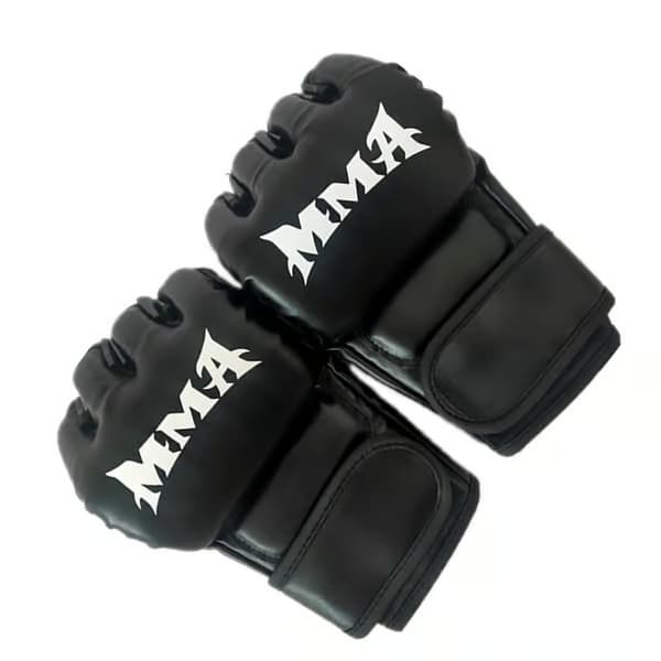 Boxhandskar med halvfinger - MMA Sparring & Sandsäcksträning Black