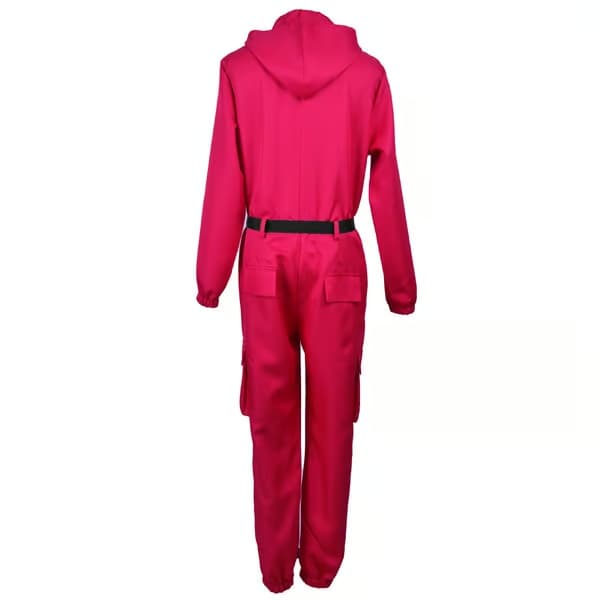 Squid Game 2-dräkt för barn, unisex, jumpsuit + mask, Halloween-outfit, present, fest, 7-9 år 7-9years square