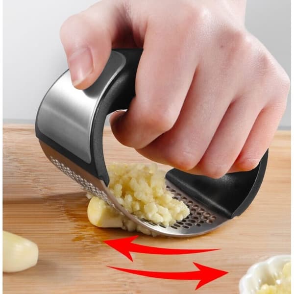 Vitlökspress, köttkvarn i rostfritt stål, professionellt kit
