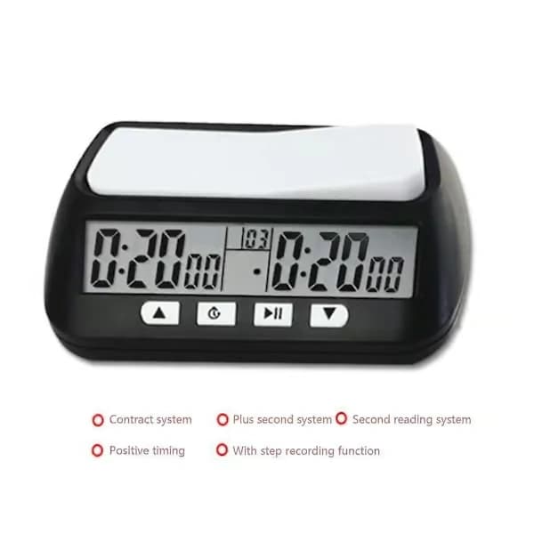 Schack grundläggande digital timer och speltimer, digital klocktimer