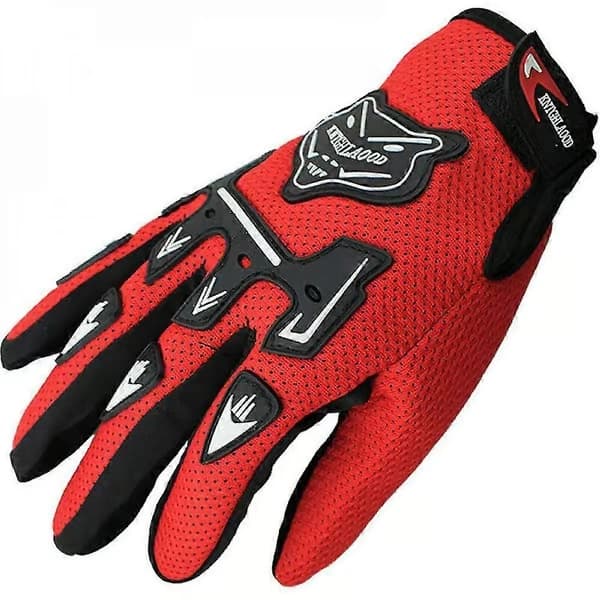 Helhands cykelhandskar BMX MTB cykelhandskar för barn pojkar flickor Red