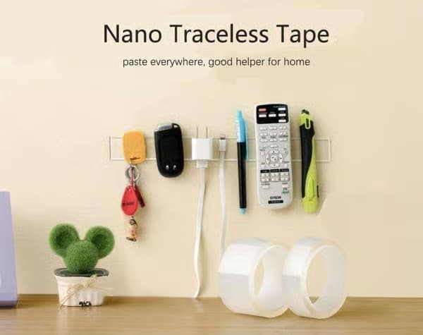 NanoTape Återanvändbar Dubbelhäftande Transparent - 3M