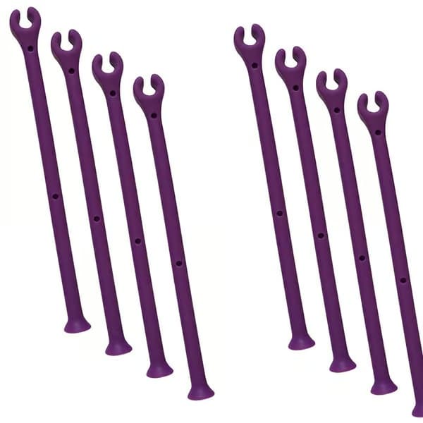Diskmaskinsglashållare - silikon vinglas diskmaskin h{yh} Violett / 8 st