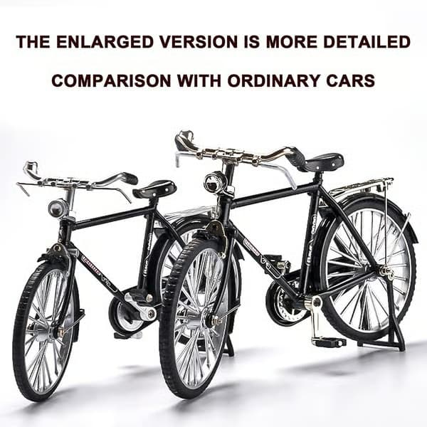 DIY Retro Cykelmodell Samlingar Pressgjuten Miniatyr Leksaksdekor