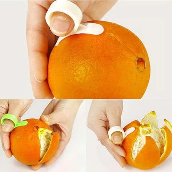 2 st apelsinskalare - fruktskalare - citrusfrukter - skal