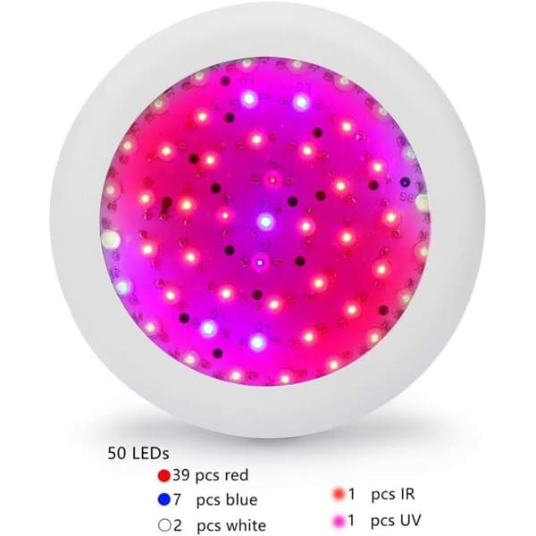 150W LED-växtbelysning, 9 LED fullspektrum hydroponisk lampa, med
