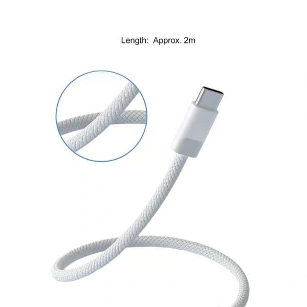 MagSafe 3 laddningskabel kompatibel med MacBook Air och MacBook Pro - 2 m Vit Stöder upp till 140W Vit