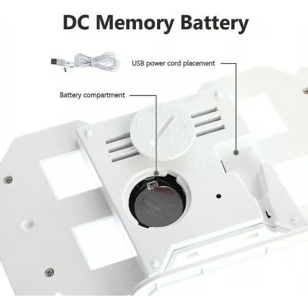 Stor 3D LED digital väggklocka
