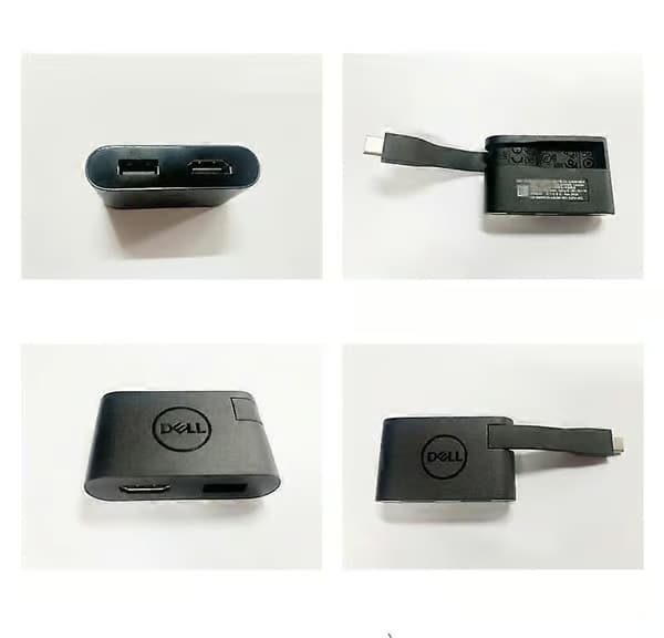 Dell DA20U Adapter-USB-C till HDMI/USB-A - Plug and play