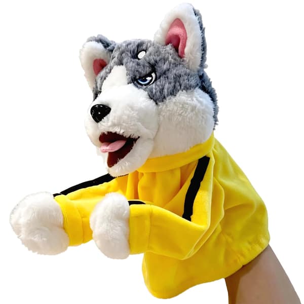 Boxande Husky Handdocka, Kung Fu Slående Docka med Ljud