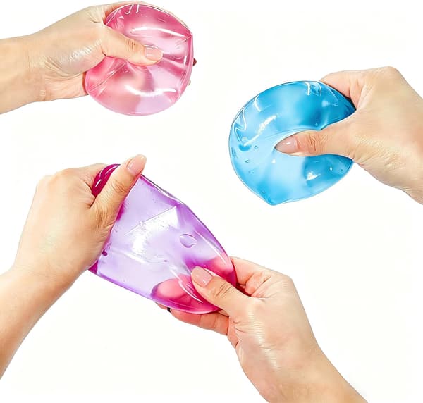 Ice Cube Slow Rebound Squeeze Toy, Stress Relief Cube med box Presentklar-Lila Purple