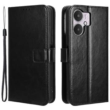 Xiaomi Redmi 13C 5G/Poco M6 Plånboksfodral med Magnet... Svart