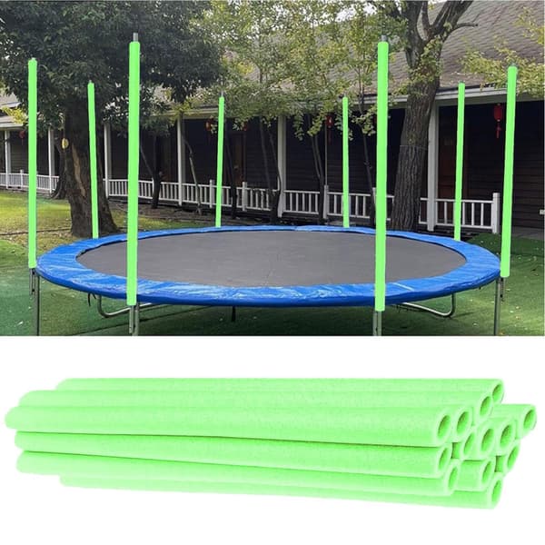 Trampoline Skumstanghylser 15,7 tommer 12 stk Universell Vanntett Green