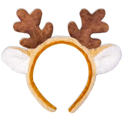 Rensdyrgevir-hårbånd til Halloween julefesttilbehør