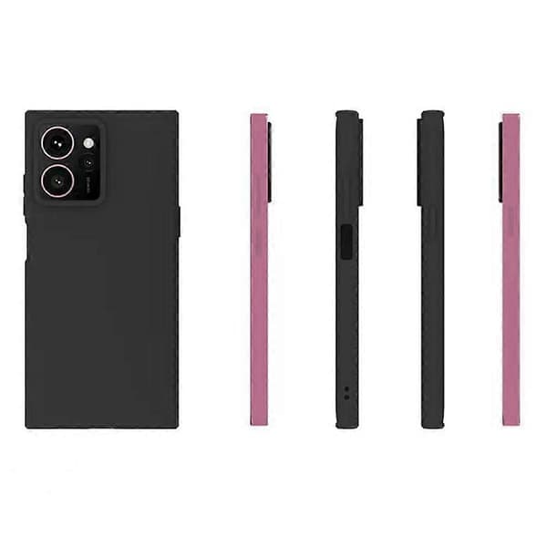 For HMD Skyline Deksel Myk Matt Bakside TPU Svart Mobildeksel, Stor Utskjæring