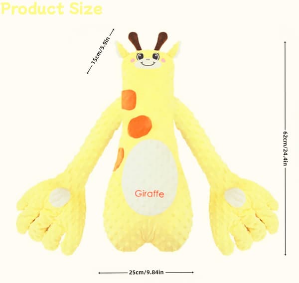 Klappkudde, lugnande klappande hand, för hem och resor (giraff) Giraffe