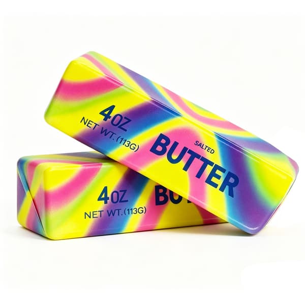 Langsomt stigende Squishy, Taba Squishy, Stressbolde, Festgave (Smørpind-2stk)-0519 (Gul-4stk) Yellow-4pcs