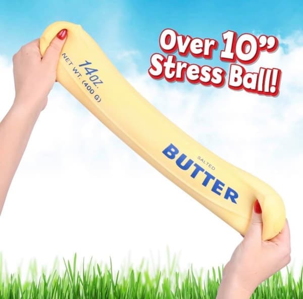 Sunny Days Squeezy Butter - Sensorisk Stresslindrande Klämleksak Gåva 24cm