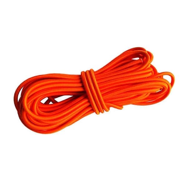 6 mm diameter orange höghållfast polypropen flytande överlevnadsrep elastiskt dragrep - 10 meter 10 m
