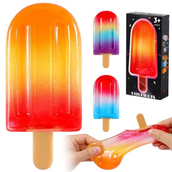 Popsicle Squishy Sugar Ice Cream Squishies Puristuslelut Orange+color