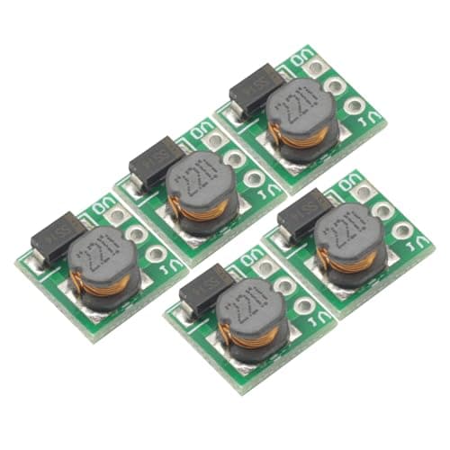 5 STK 0,8V-3,2V til 3,3V DC-DC Step Up Strømforsyningsmodul Spændingsforstærkerkort, DC til DC Boost Converter 1,5V 1,8V 2,5V 3V til 3,3V Boost