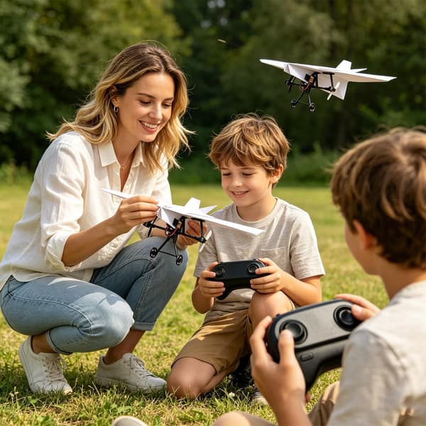 RC Pappersflygplanssats Elektrisk Flygplansleksak Single Battery Model