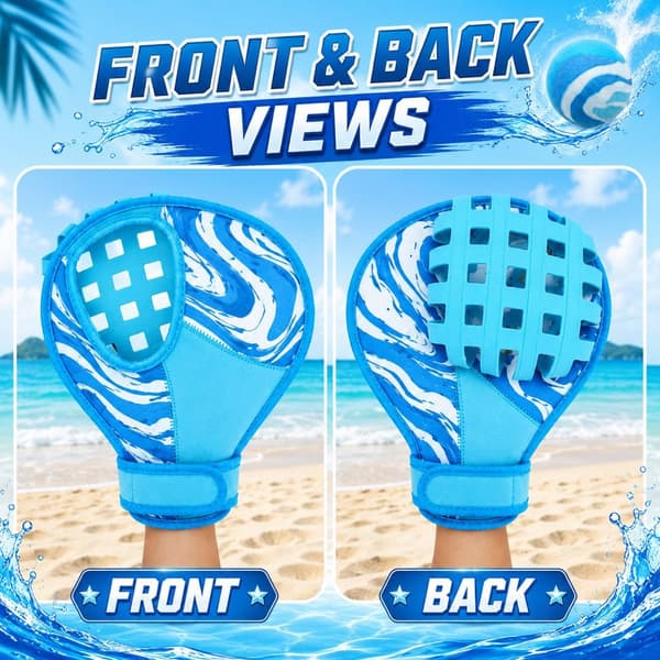 Vattenbasebollhandskset med studsboll för pool- och strandleksaker Sky Blue