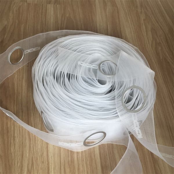 Gardinbånd med maljer, runde ringer 5m/40 ringer 5M/40Rings 5M/40Rings