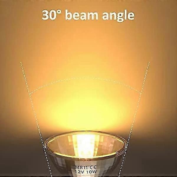 Halogen MR11 pære 10W 12V G4 GU4 varmhvit