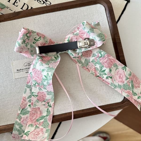 Broderade rosetter hårklämma spets stora rosetter hårspänne, 2, storlek 2 2 2