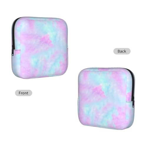 Pink Tie Dye Menstruationspose til kvinder, bærbar hygiejnebindspose til pung, små makeupposer Tie Dye