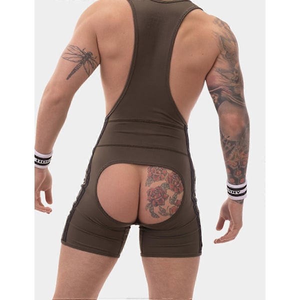 Barcode Berlin Rygløs Singlet Dastin Darkarmy-Sort Green M