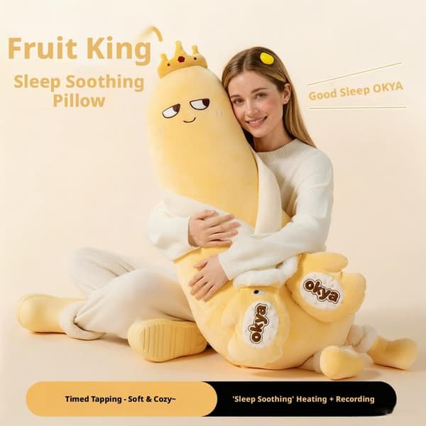 Mango Plyschkudde, Smart Mango Klappkudde för & Sömnhjälp, Klappkuddar med Värme, Känslomässigt Stöd Gos Tröst Klappkompis Medium Mango