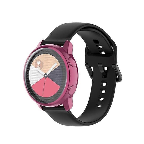 Heltäckande skyddsramsfodral kompatibelt med Samsung Galaxy Watch Active SM-R500, blå Blue