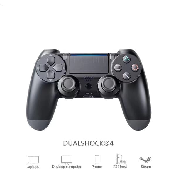 2 PS4-spilcontrollere med trådløs Bluetooth-vibration og seks-akset bevægelsesdetektion; PS4 Pc/steam Tablet-spilcontroller