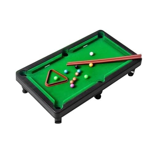 1 stk. Mini Bordplade Pool Sæt Billard Spil Bærbart Mini Poolbord Skrivebordsspil Kugler Poolkøer Trekant Rack Kompakt PP Materiale Egnet