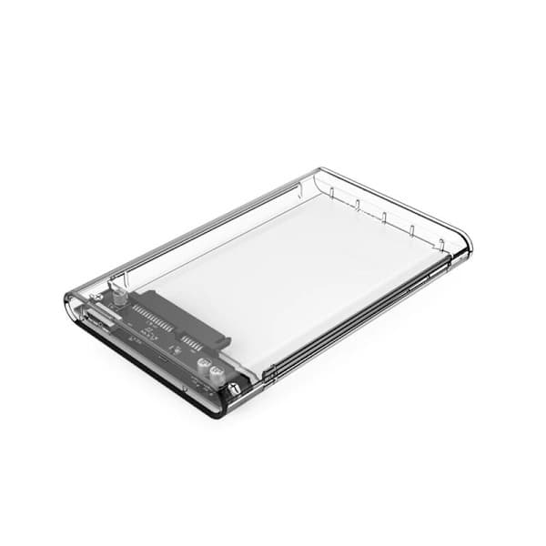 Kiintolevykotelo HDD 2.5\" SATA, läpinäkyvä