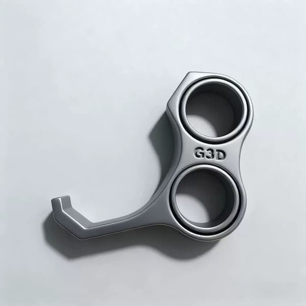 Fidget-puhelinteline, hopea Silver
