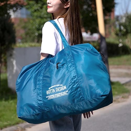 Veki Liten Duffelbag for Reise, Lette Håndbagasjer, Marineblå, M Navy Blue M