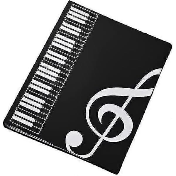 A4 Musik Nodehæfte Kor Nodehæfte Klaver Nodehæfte Vandtæt Nodehæfte Sort_God Kvalitet