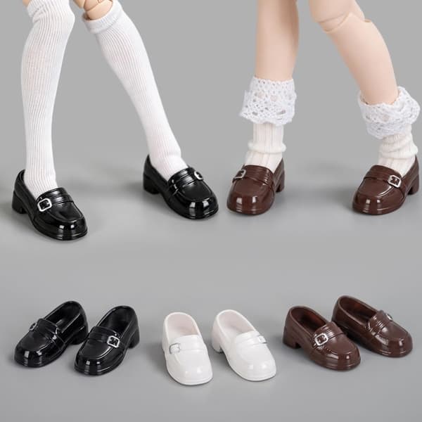 BJD Dukkesko Legetøj Tilbehør Gaver (Kun sko) (Sort) | Modedukker til Blyth, Ob24, Licca, Azone Black