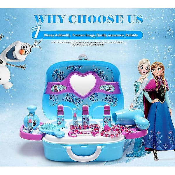 Makeupsæt Makeupsæt Legetøj Til Børn Pige Frozen Makeuptaske