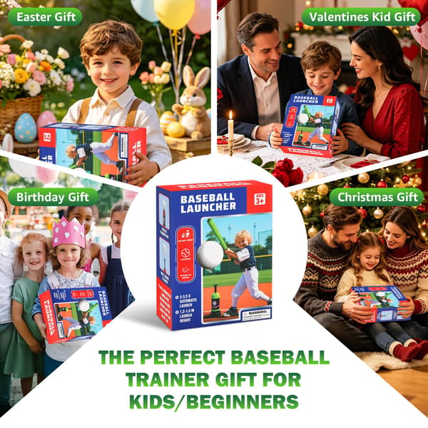 Baseball trænings-Tee Ball Popper, Pop Up Baseball Træner & Tee Ball Sæt