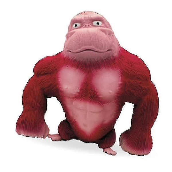 Maxi Baba Stor Orangutang Klämventil Docka Stresslindrande Klämleksak Red