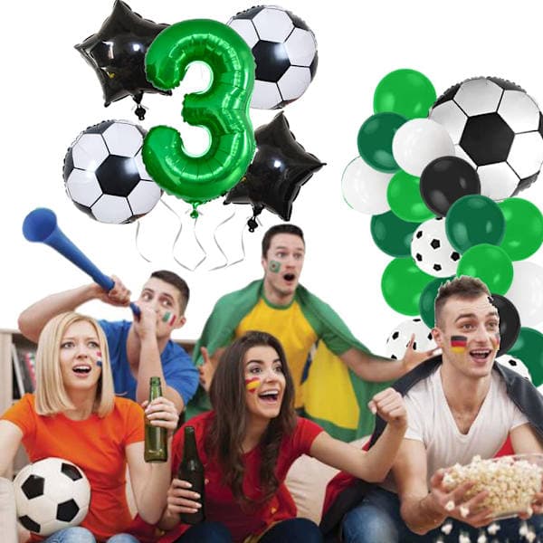 Fodbold Aluminium Film Ballon-Nummer 3