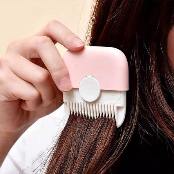 Split Ends Trimmer Split Ends Remover 2-i-1 Hårklipper Hårtrimmer Klipper Remover Stylingverktøy for og Kvinner Mini Rosa