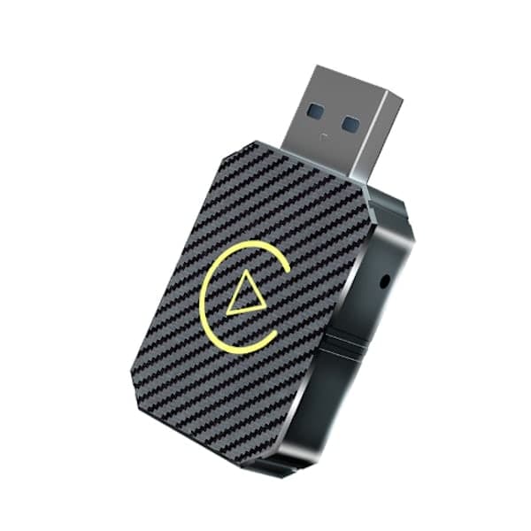 2-in-1 langaton CarPlay-sovitin Android Auto langaton sovitin Smart Mini Box USB-dongle Plug and Play WiFi-pikalinkki hopea hopea silver