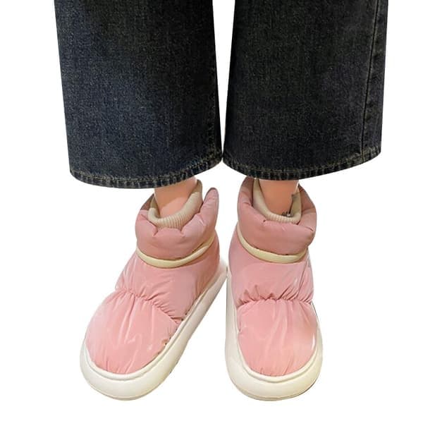 Varme fôrede vintersko for kvinner, vanntette snøsko rosa 38-39, rosa, 38, 39 pink 38—39
