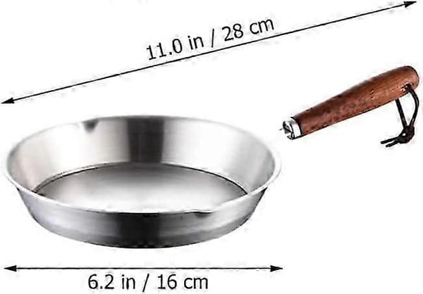 16 cm non-stick stegepande i rustfrit stål