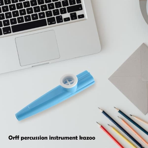 24 st plastkazoos i 8 färgglada kazoosmusikinstrument, bra komplement till gitarr, ukulele, V